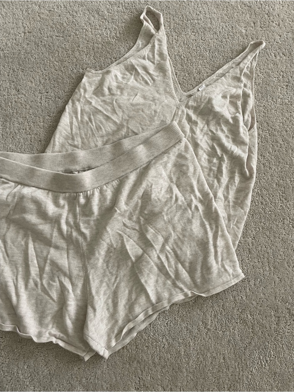 Athleta Knit Tank and Shorts pajama Set